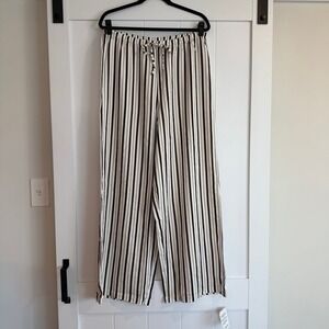 NWT ASOS‎ Design Striped Wide Leg Lounge Pants Size M